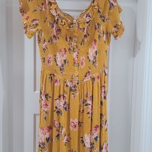 Yellow flower dress